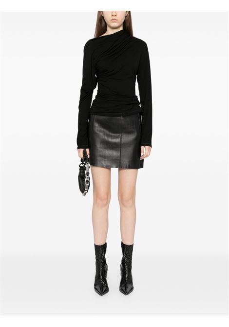 Black wind long-sleeved top Helmut lang - women HELMUT LANG | O07HW504001